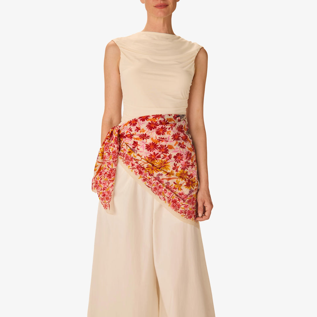 Carre 100 Faust Pink Square Scarf