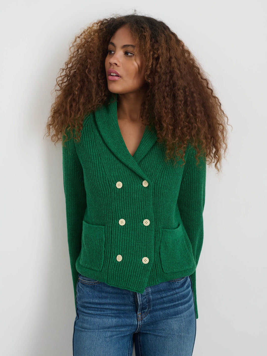 Marseille Cardigan in Verdant Green