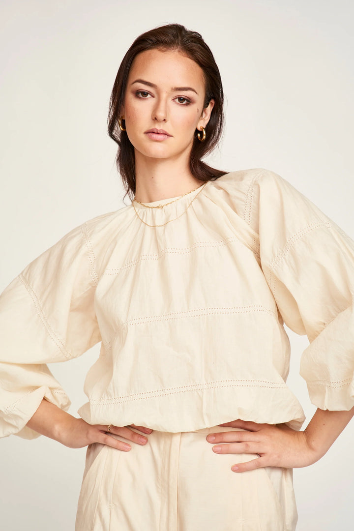 Andaman Top in Alabaster