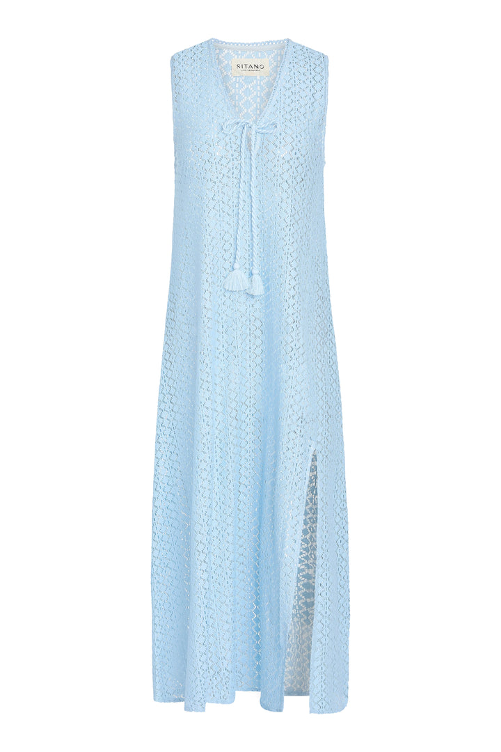 Sorrento Dress - Aria Crochet in Light Blue