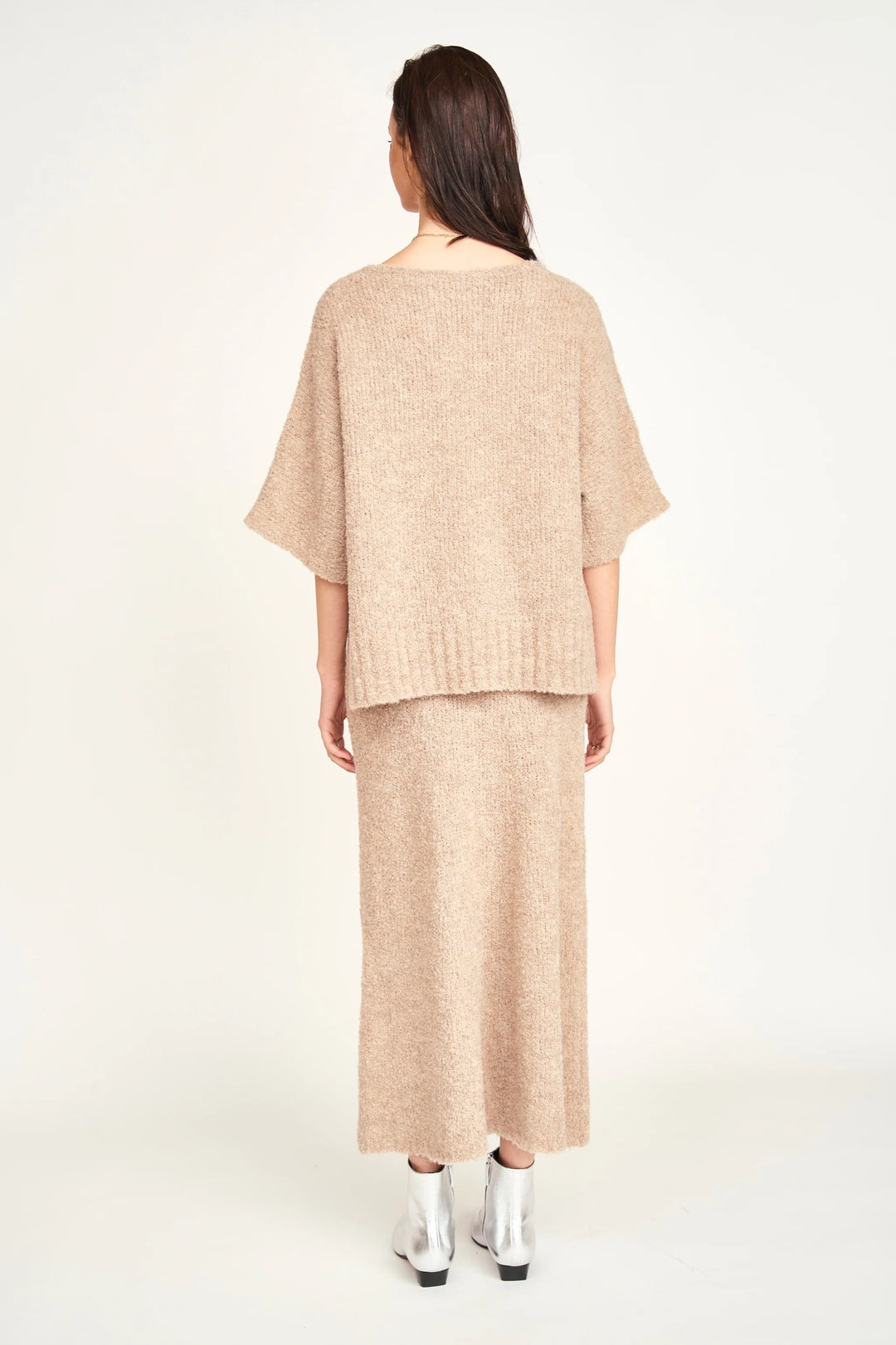 Fez Boucle Top in Graham Cracker