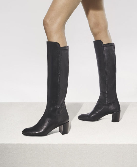 Lynn High Boot in Nappa Black