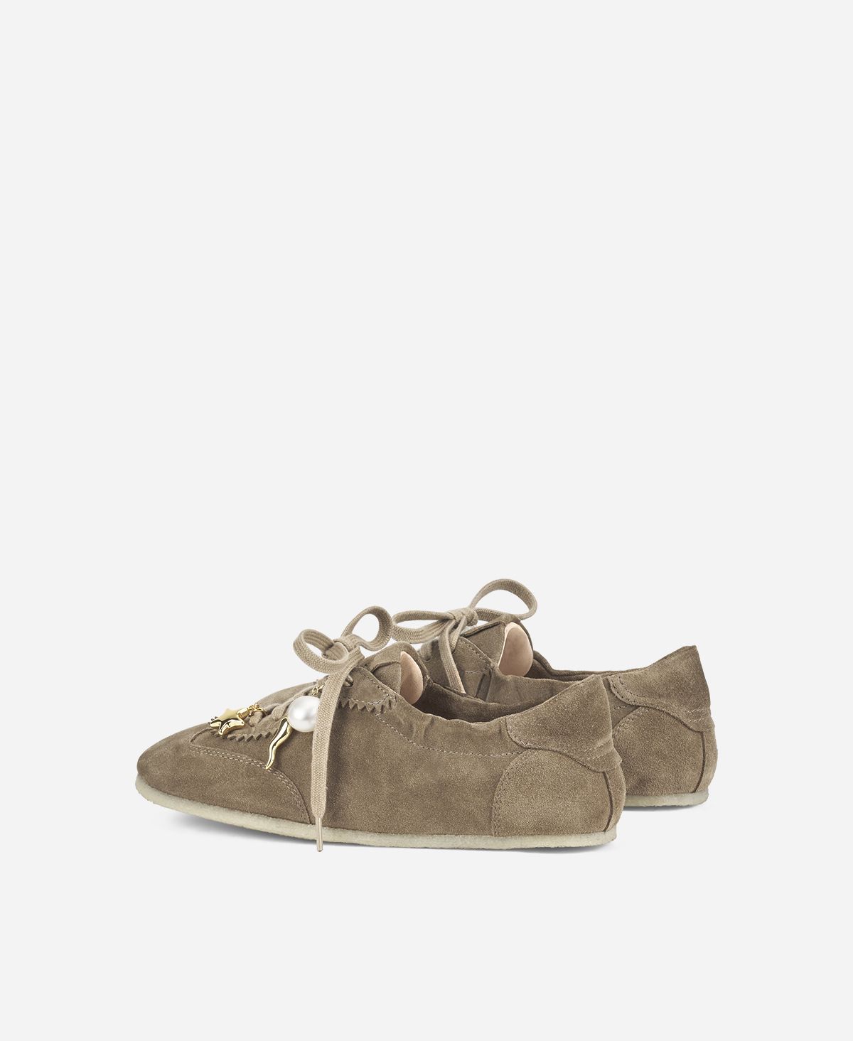 Hoola Hoop P Charms Water-Resistant Velour Sneakerina