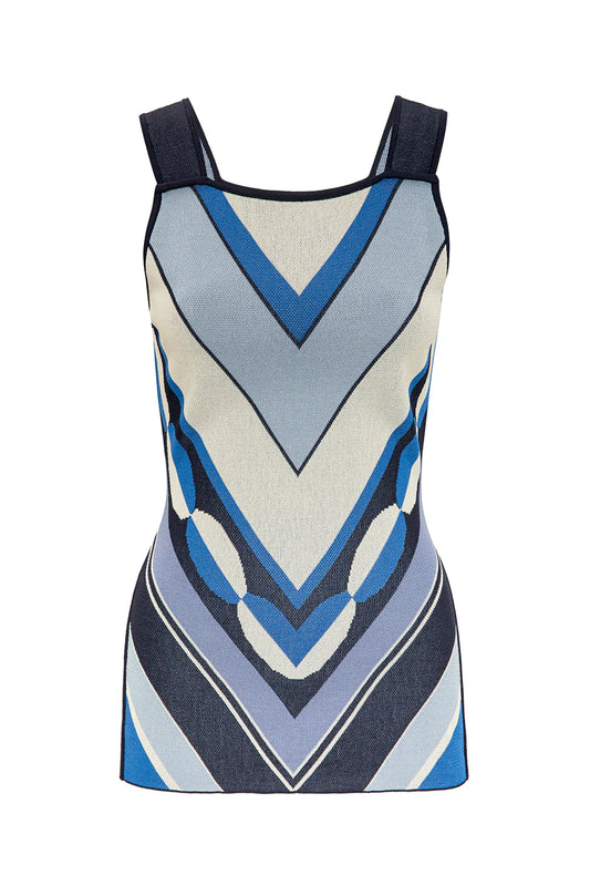 Diara Top - Geo Stripe