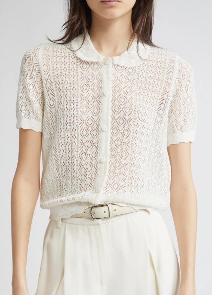 Eveline Cardigan in Ivory