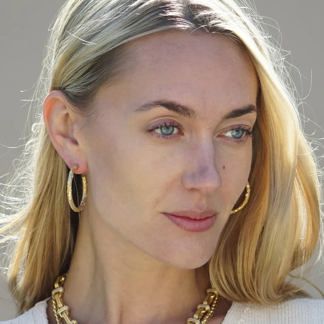 Pavia Hoop Earrings 1.5"