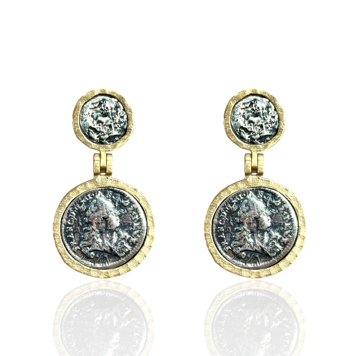 Vigo Coin Earrings in Gold