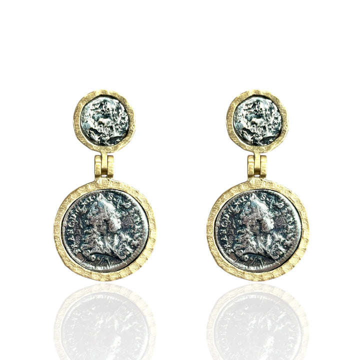 Vigo Coin Earrings in Gold