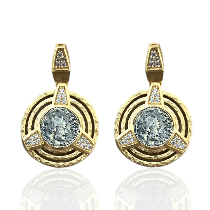 Morro Coin Earrings in Gold