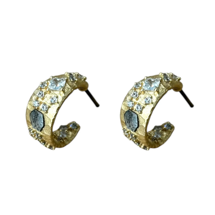 Mini Cosa Hoop Earrings in Gold