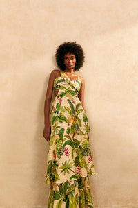 Fruit Forest Sand Maxi Dress