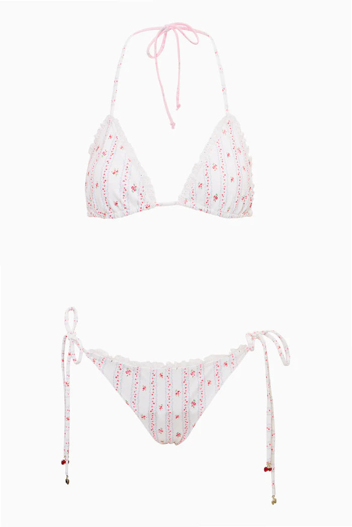 Harbor Cherry Stripe Bikini