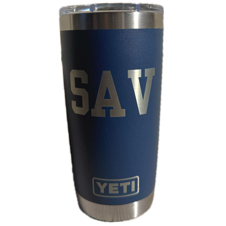 Perry Lane SAV Yeti 20 OZ Navy Tumbler