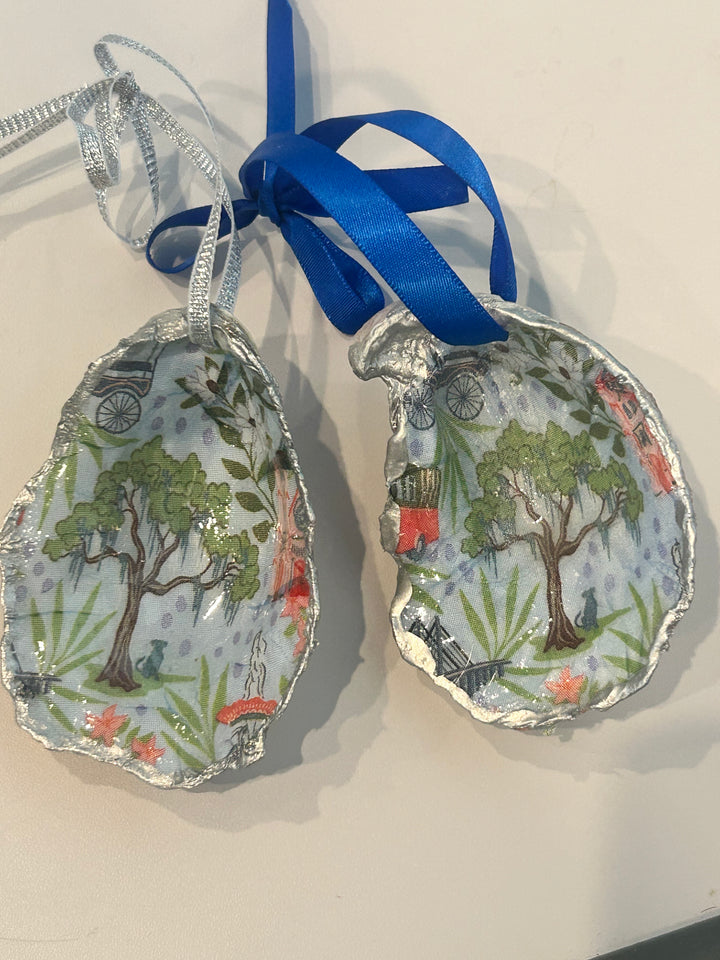 Handcrafted Oyster Shell Ornaments