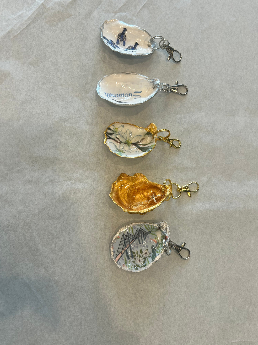 Handcrafted Oyster Shell Charms