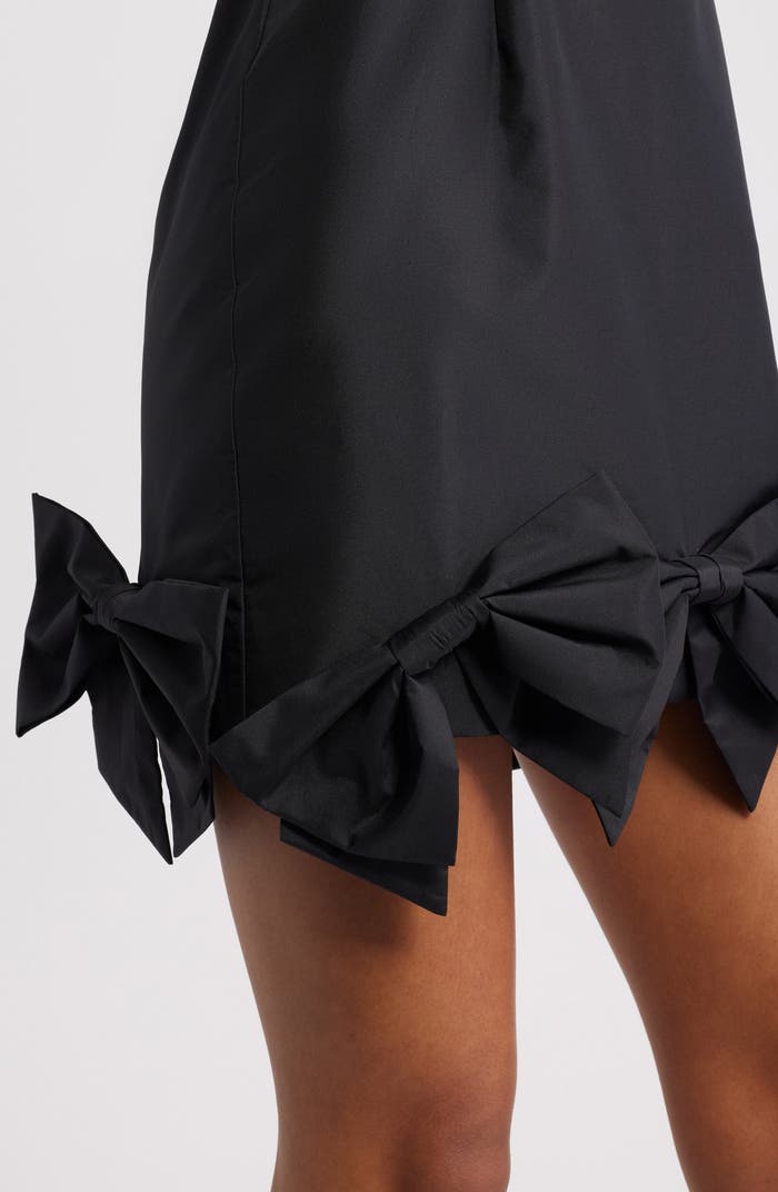 Kennedi Black Bow Mini Dress