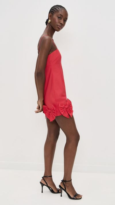 Kennedi Red Bow Mini Dress