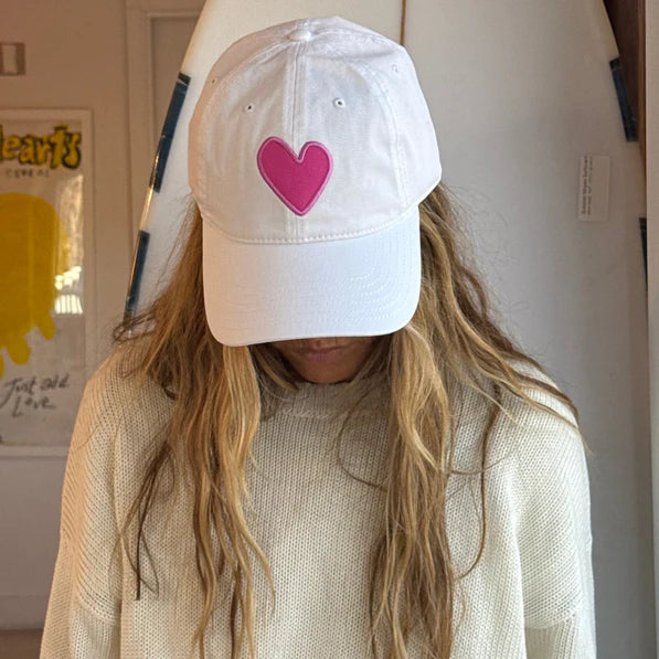 Baseball Heart Patch Hat