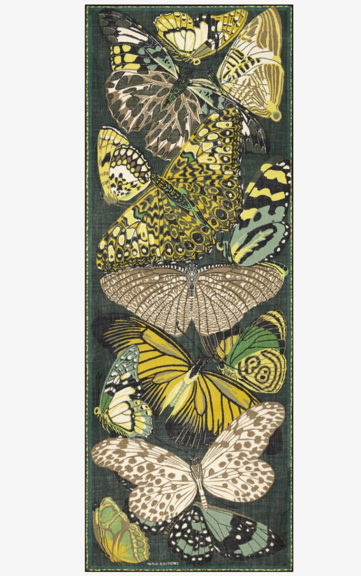 Papillons Scarf 70 in Emerald