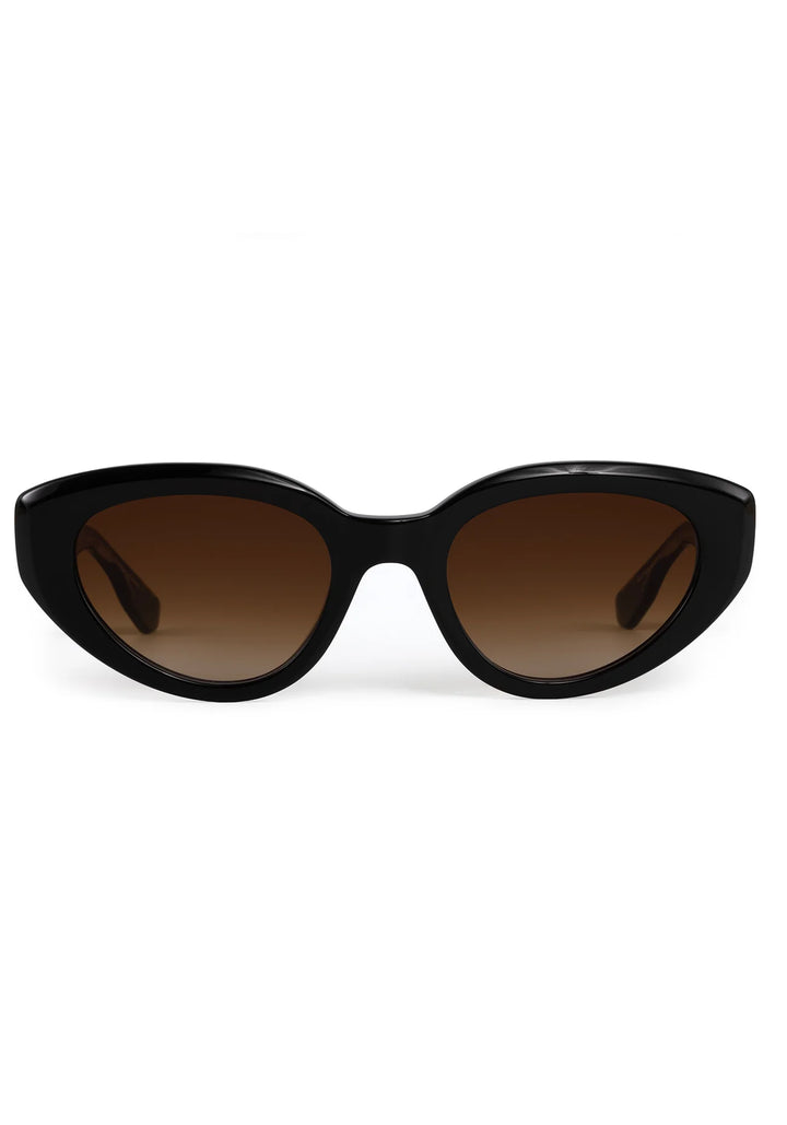 Irene Black + Black Crystal Sunglasses