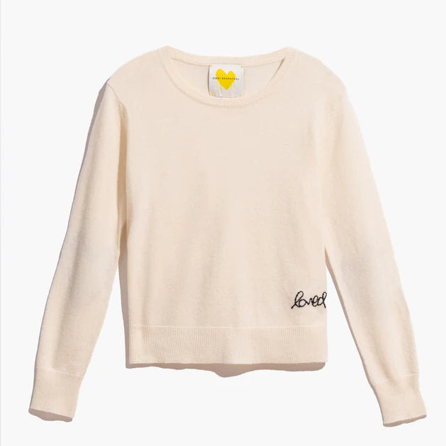 Patchwork Pullover in Natural