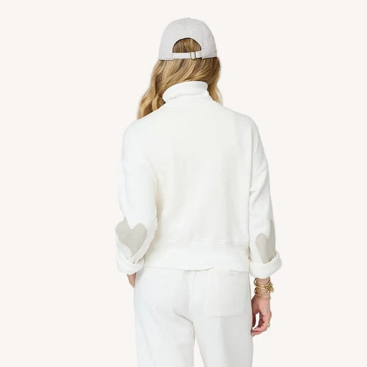 Zip Up Mock Neck Sweatshirt