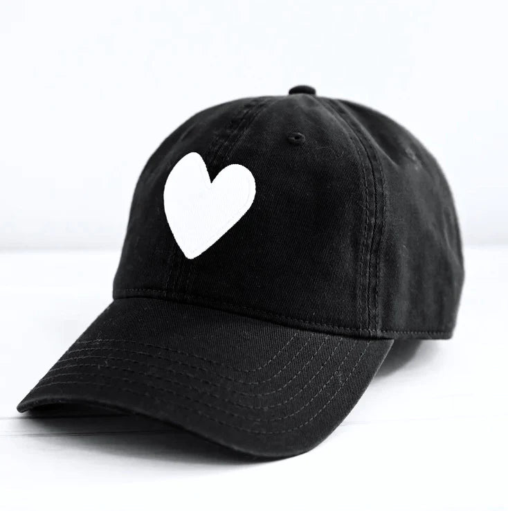 Baseball Heart Patch Hat