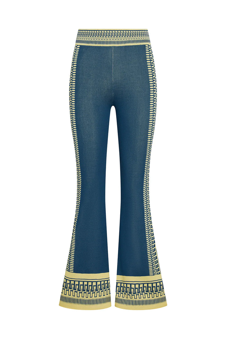 Leonie Pant: Aegean Geometry Blue