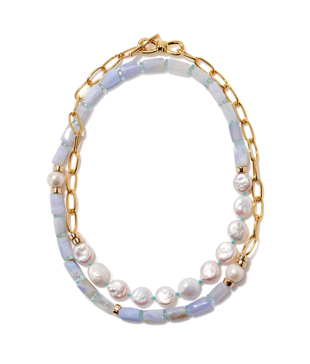 Porto Covo Necklace in Blue Lace