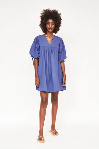Belem dress in cobalt