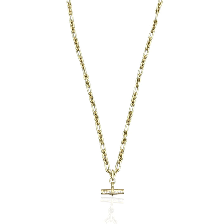 Mini Gold Byron Toggle Necklace
