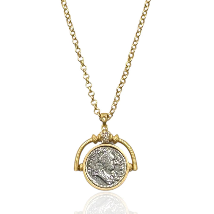GOLD SOL SPINNER NECKLACE