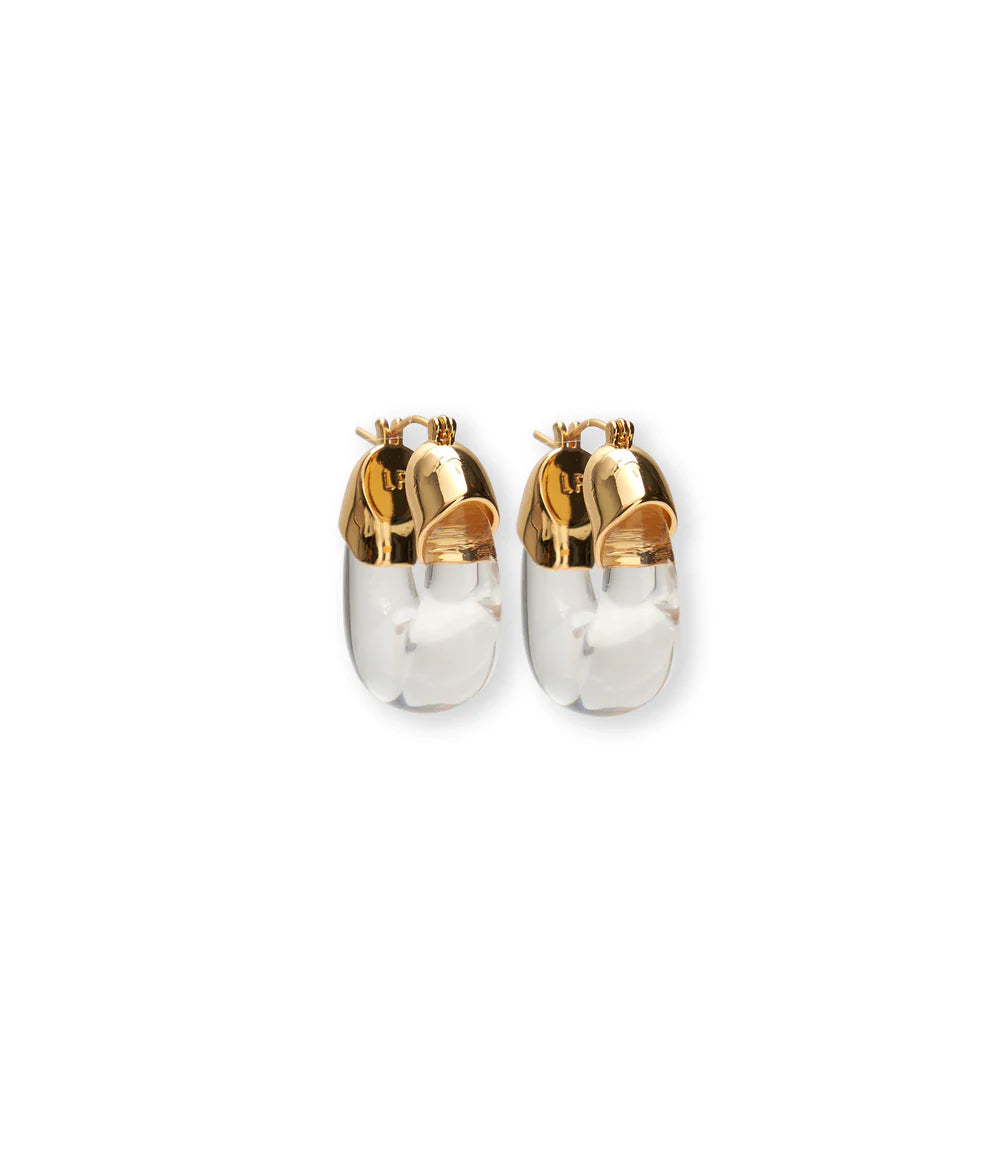 Mini Organic Hoops in Clear