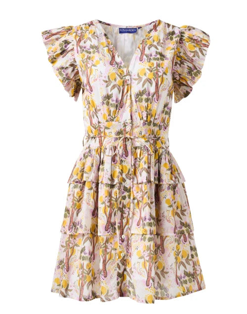 Ro's Garden Hunan Short Dress in Yellow