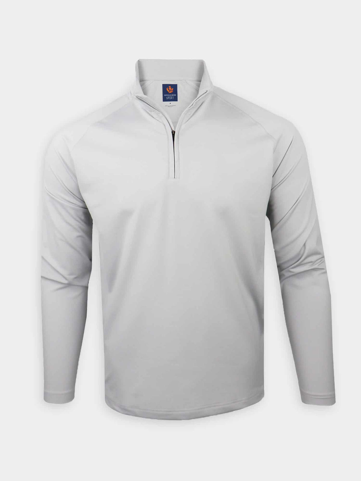 Alex LS Solid 1/4 Zip Pullover Granite