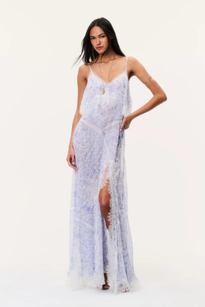 Stelline Sheer Silk Maxi Dress