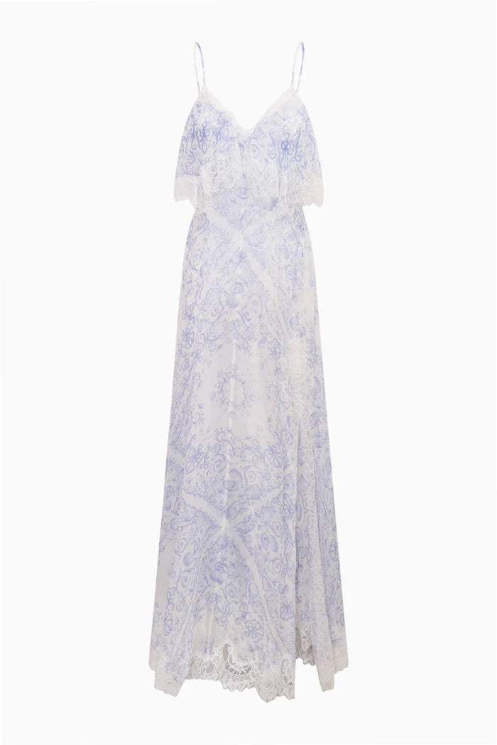 Stelline Sheer Silk Maxi Dress