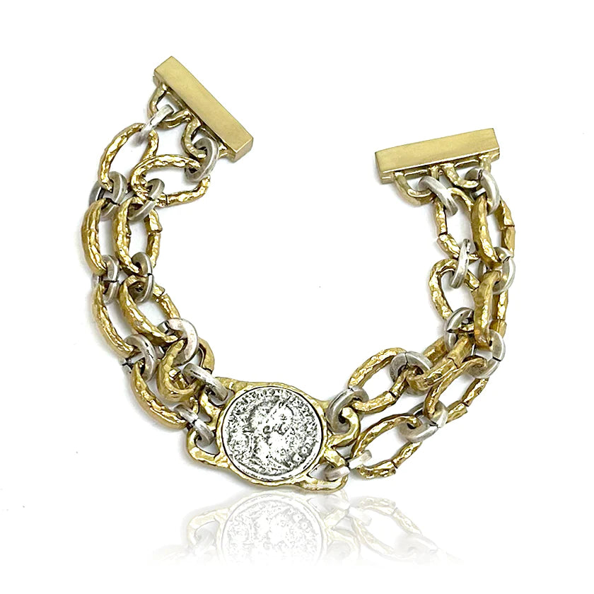 TAT2 Designs Gold Link Constantine II Bracelet