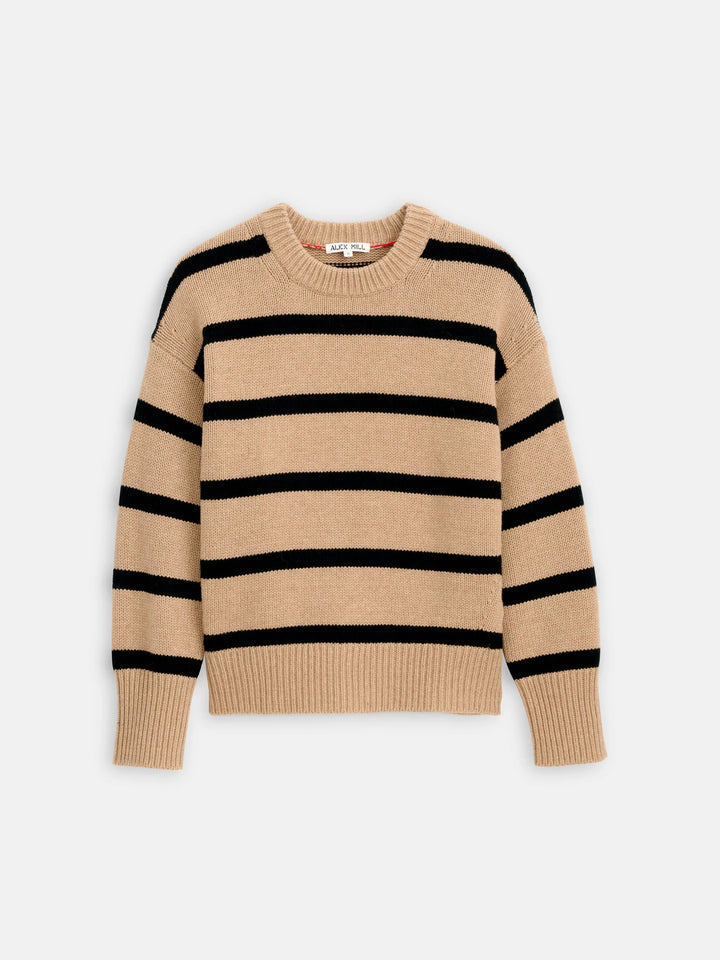 Nottinghill Sweater in Stripe Caramel and Black