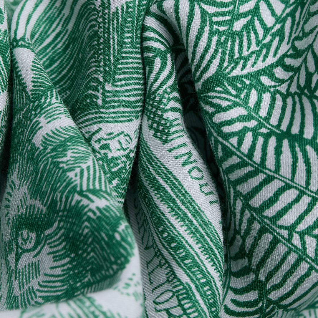 Carre 65 Piranesi Green Square Scarf