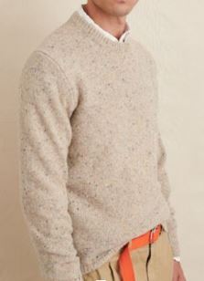 Donegal Crew Neck Sweater - Oatmeal