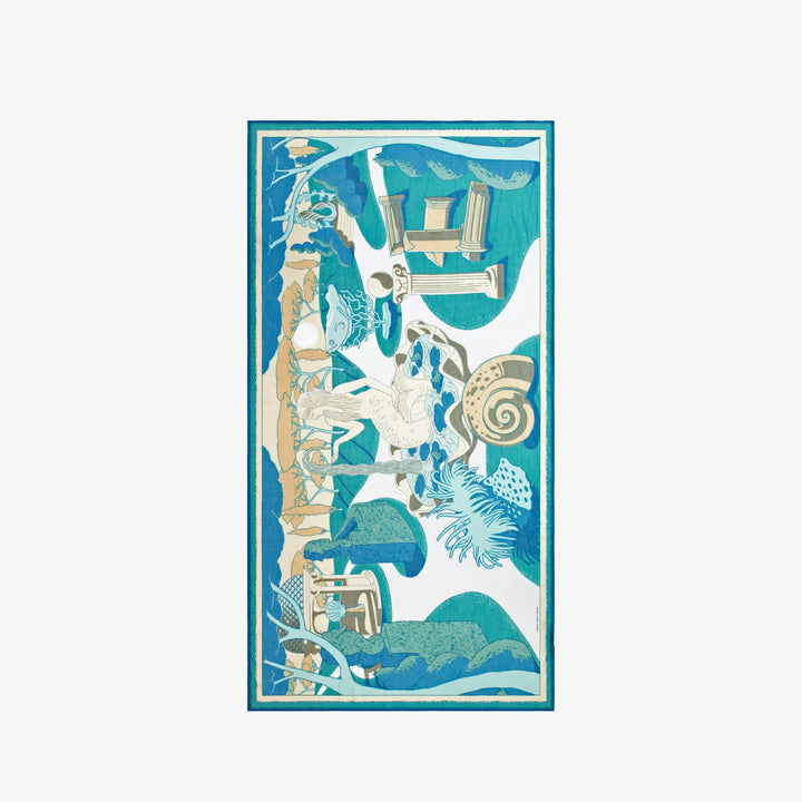 Etole 100 Jardin Turquoise Scarf