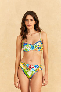 Bahia Mixed Scarves Underwire Bikini Top