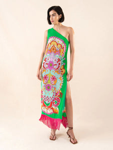 Oline One Shoulder Midi Dress
