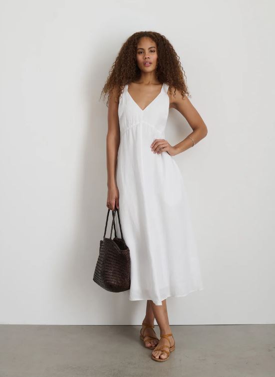 Breanna Dress in White