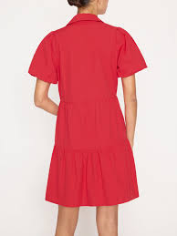 Havana Mini Dress in Carmine Red