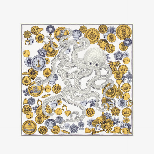 SQUARE / CARRE 65 OCTOPUS WHITE/BLANC