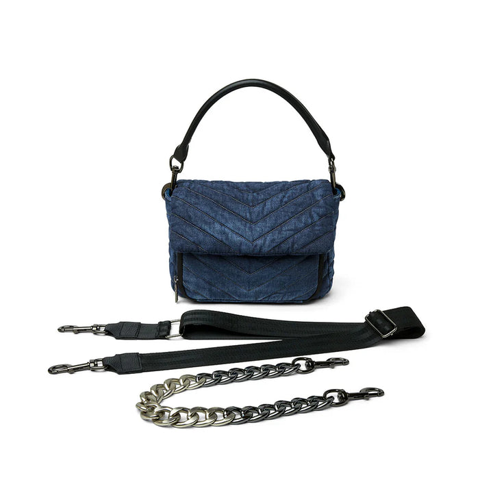 The Muse Bag in Stone Washed Denim