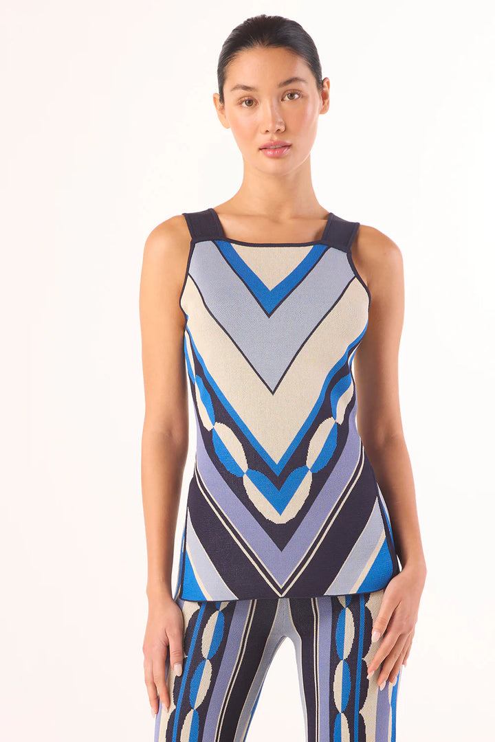 Diara Top - Geo Stripe