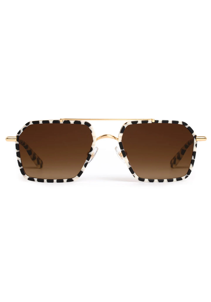 Emery | 18k + Matte Domino Sunglasses